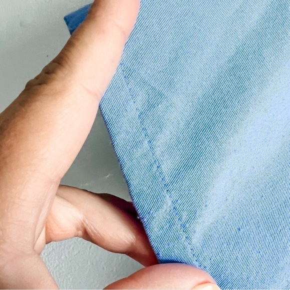 American Girl Vintage Kids Blue & Pink Bowling Shirt Large Bowling Pin Buttons - Picture 7 of 10